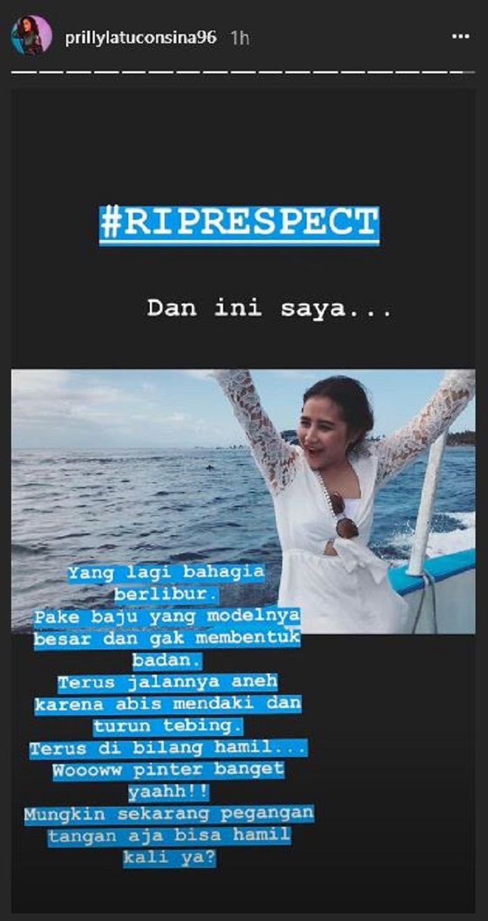 Prilly Latuconsina tanggapi dirinya yang dibilang hamil
