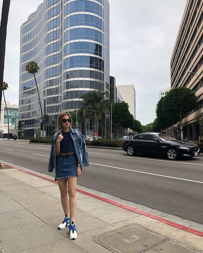 Denim on denim look