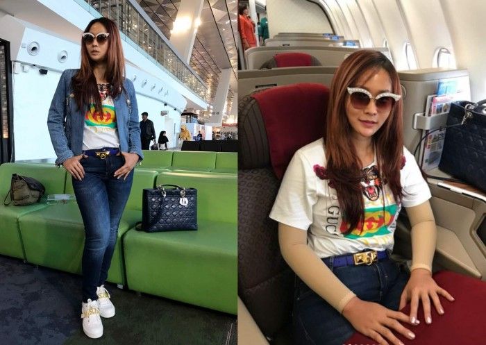 Inul kenakan ikat pinggang Hermes