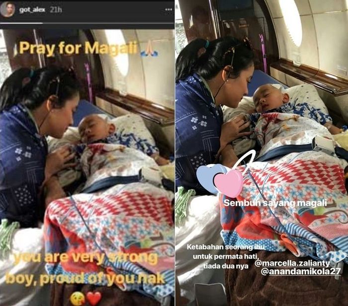keadaan buah hati Marcella Zalianty