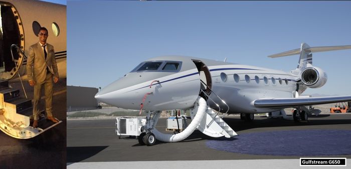 Cristiano Ronaldo: Gulfstream G650 ($ 65 juta/Rp922 M)