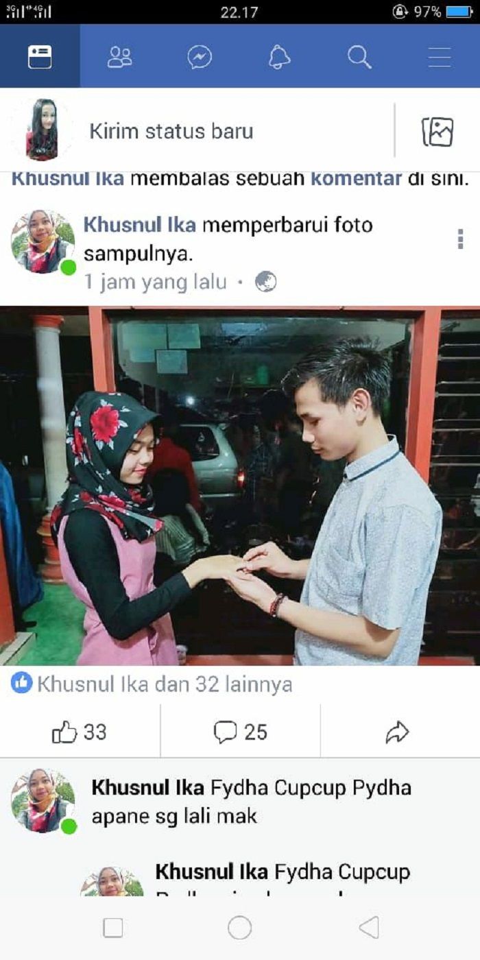 kekasih Dicky Purbaya dilamar laki-laki lain