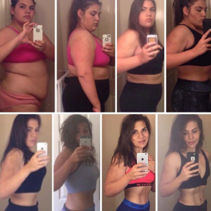 Perubahan pada tubuh Laura (Bored Panda)
 