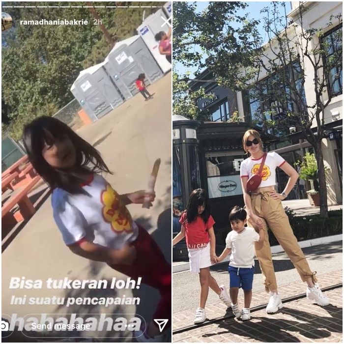 Nia Ramadhani Bertukar Baju dengan Mikhayla