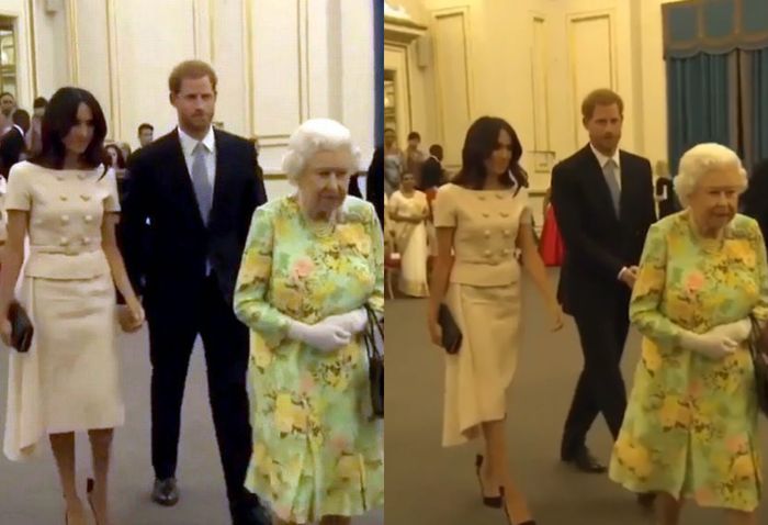 Pangeran Harry tepis genggaman tangan Meghan Markle.