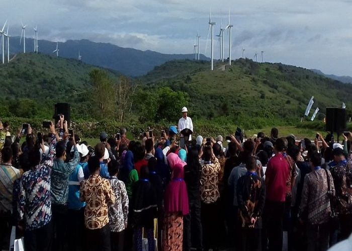 Jokowi resmikan PLTB Sidrap