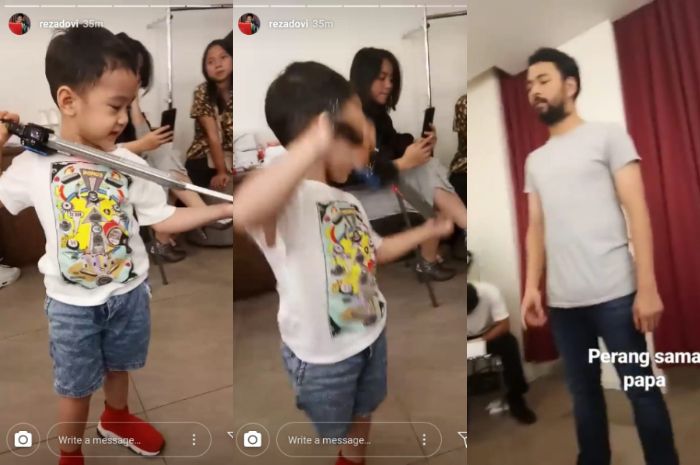 Rafathar ajak perang Raffi Ahmad