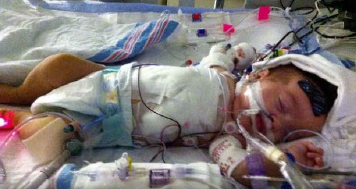 Salah satu bayi dalam perawatan