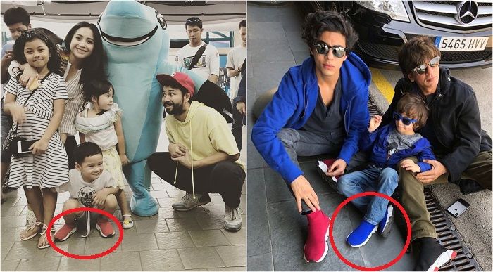 Sepatu Rafathar sama dengan anak AbRam Khan