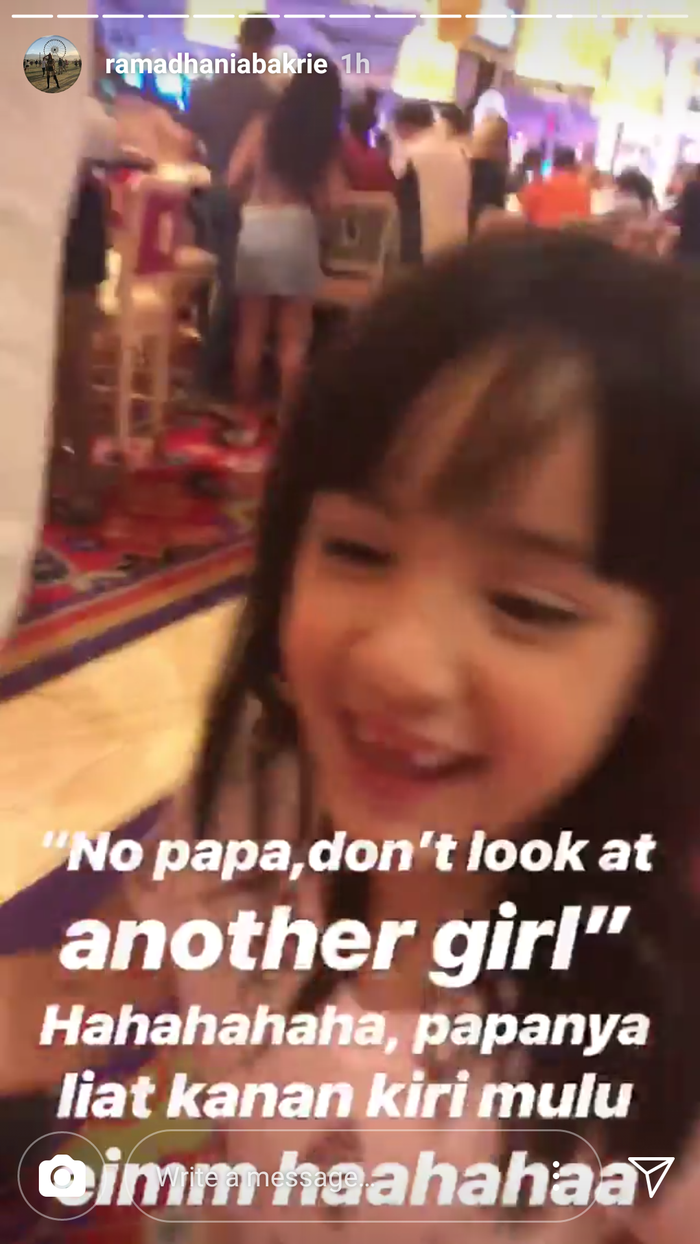 Instastory Nia Ramadhani