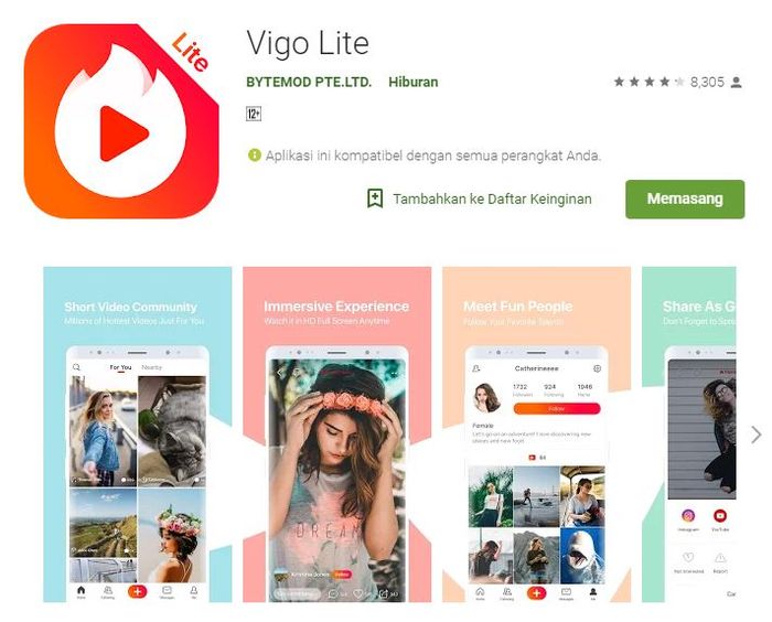 Aplikasi yang bersaudara dengan Tik Tok