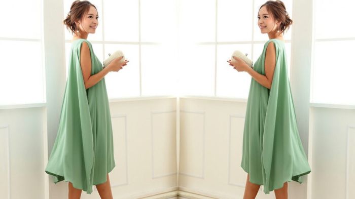 Outfit dengan warna-warna alam seperti warna hijau juga sedang tren di Jepang