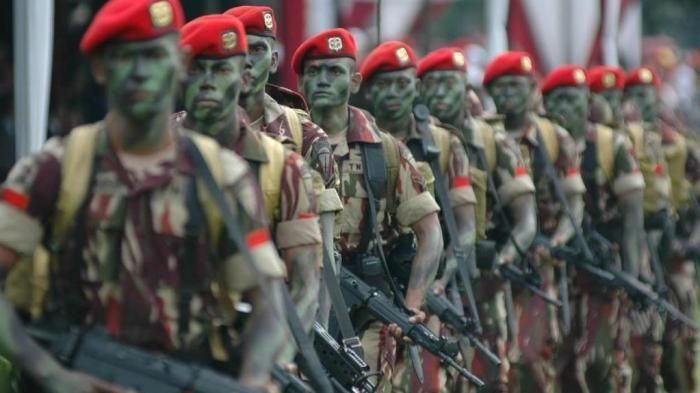Prajurit Kopassus yang menjadi andalan Angkatan Darat. 