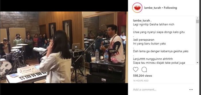 band Geisha saat latihan