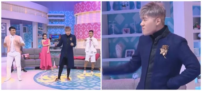 Roy menarikan lagu Korea