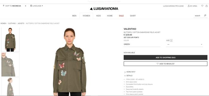 Jaket yang dikenakan oleh Maia Estianty