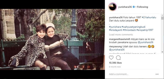 Yuni Shara Zaman Dulu tetap awet muda!

