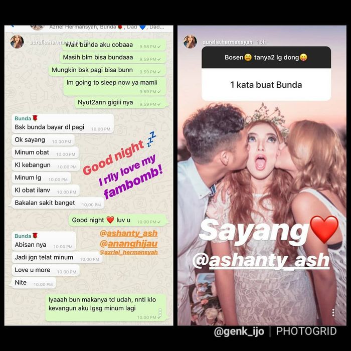 Percakapan keluarga Hermansyah yang dibongkar Aurel Hermansyah