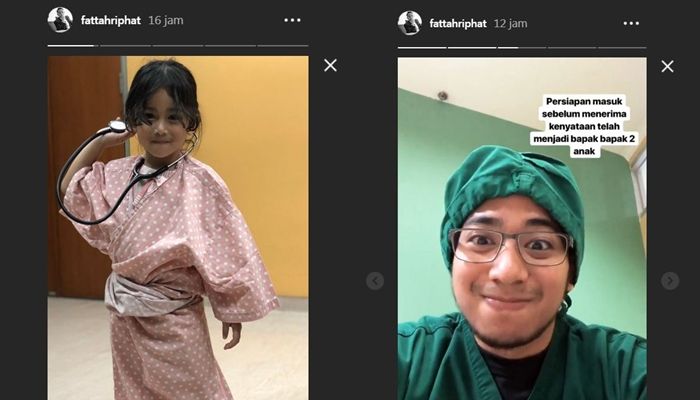 Momen sebelum persalinan Poppy Bunga