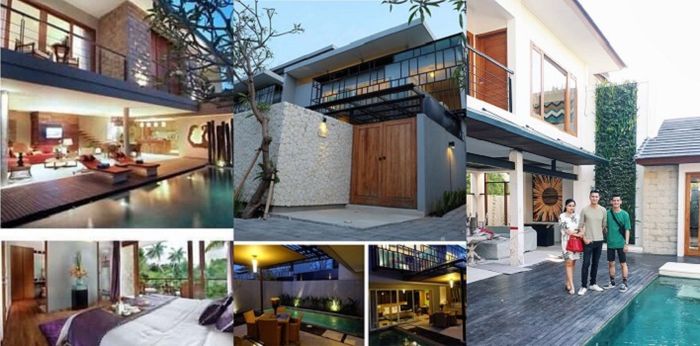 Bisnis Properti Titi Kamal dan Christian Sugiono di Bali - Vila Avana (kiri), Vila De Sugi (tengah),
