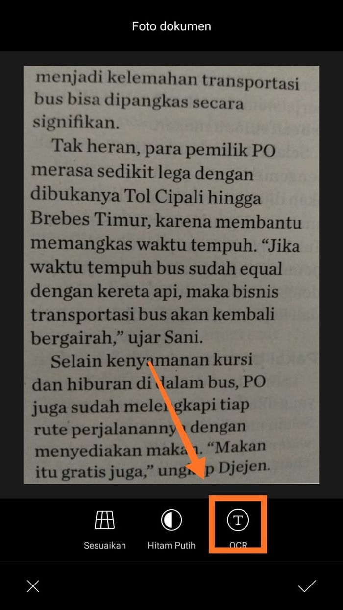 Mengubah teks tulis menjadi digital