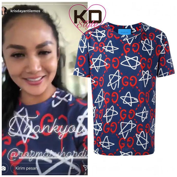 Gucci All Star T-shirt (instagram @krisdayanti_style)