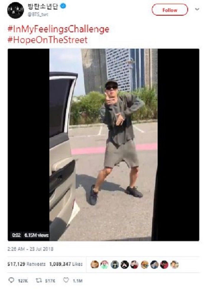 Video Keke Challenge J-Hope BTS.