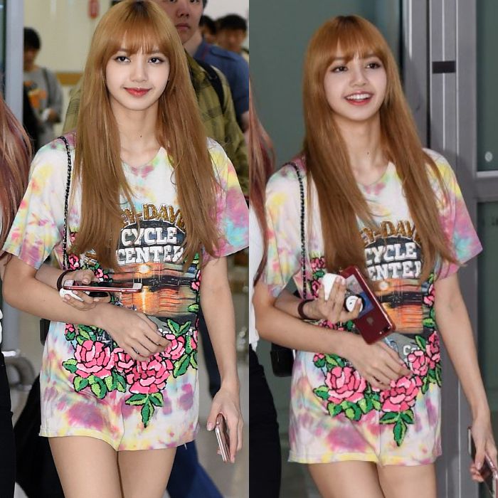 Lisa BLACKPINK dengan Makeup dan Rambut Extension