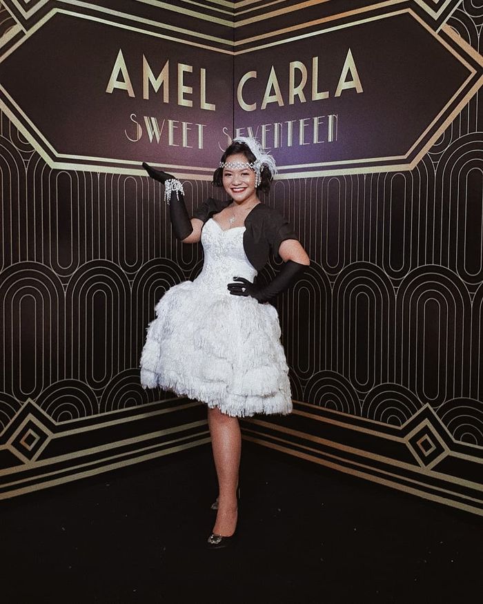 Penampilan cantik Amel Carla saat ulang tahunnya