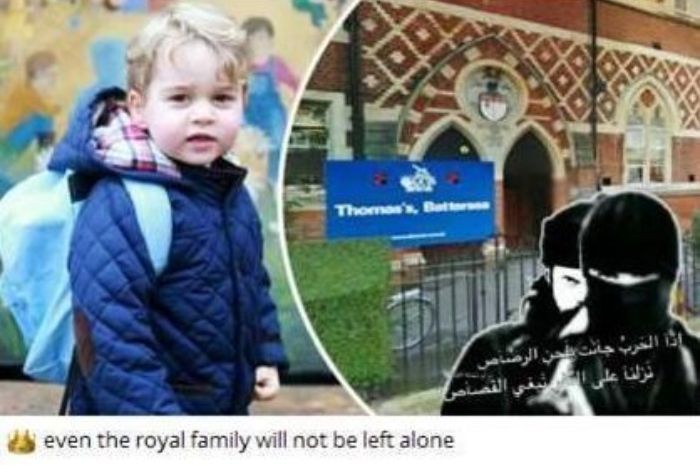 Gambar propaganda penyerangan sekolah Pangeran George yang dirilis ISIS