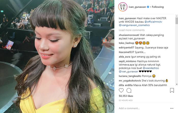 Penampilan Waode Sofia setelah make over.
