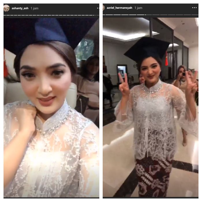 Penampilan Ashanty di acara wisuda
