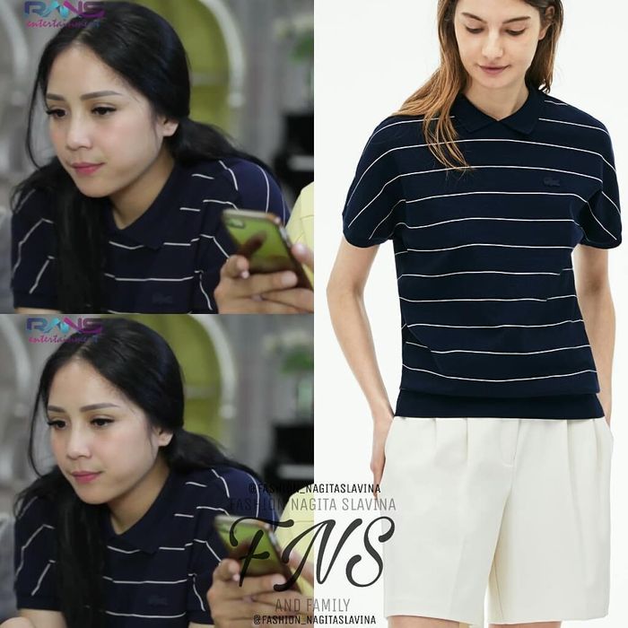 Finely Striped Honeycomb Polo