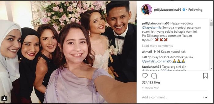 Postingan Prilly Latuconsina