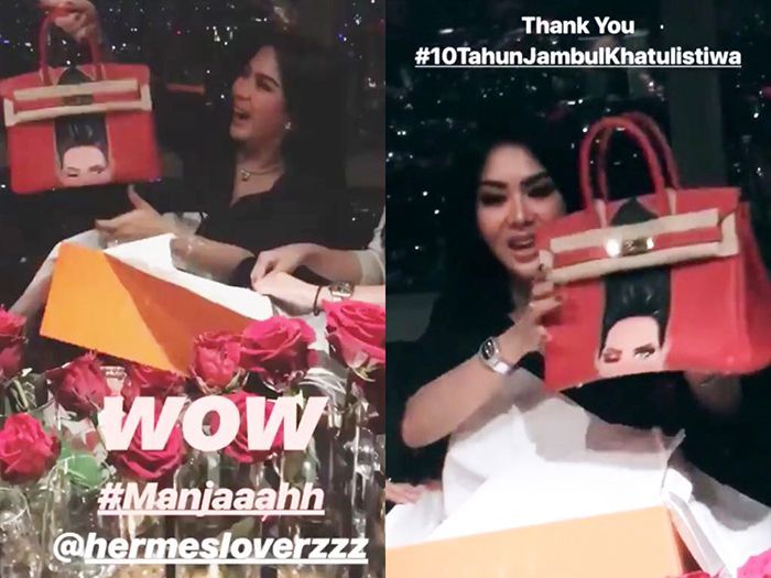 Hadiah tas hermes buat syahrini