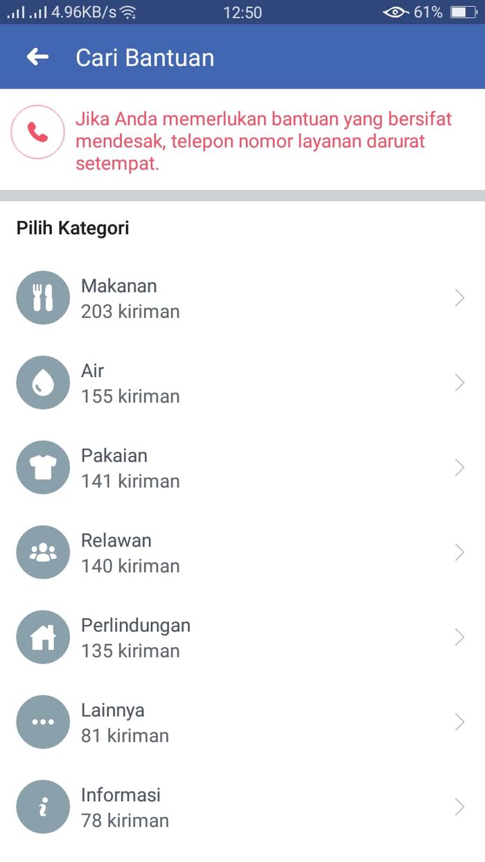 bantuan yang ditawarkan