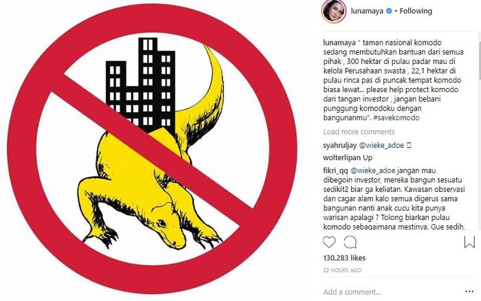 Postingan Luna Maya