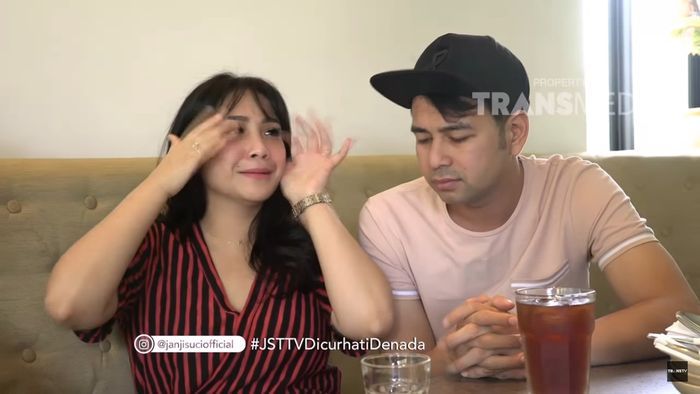 Nagita menangis saat mendengar cerita Denada