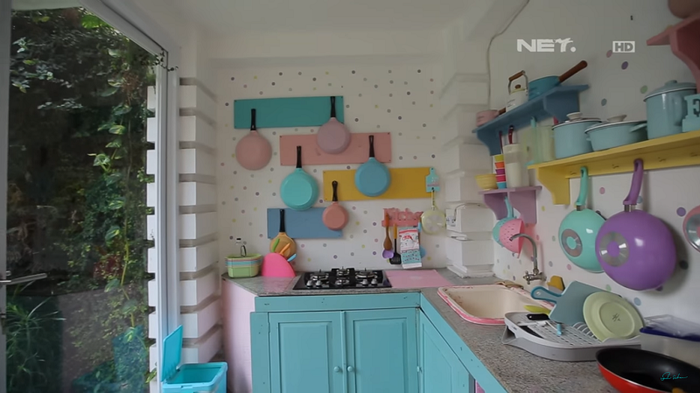 Dapur di rumah Tasya Farasya
