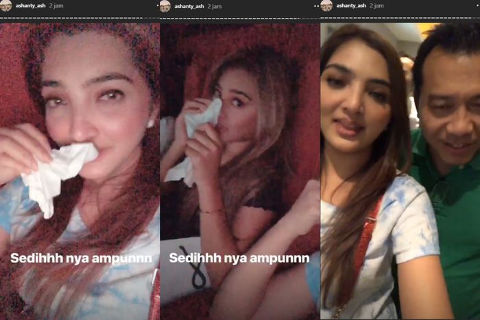 Ashanty, Aurel, dan Anang menangis sat nonton film Si Doel