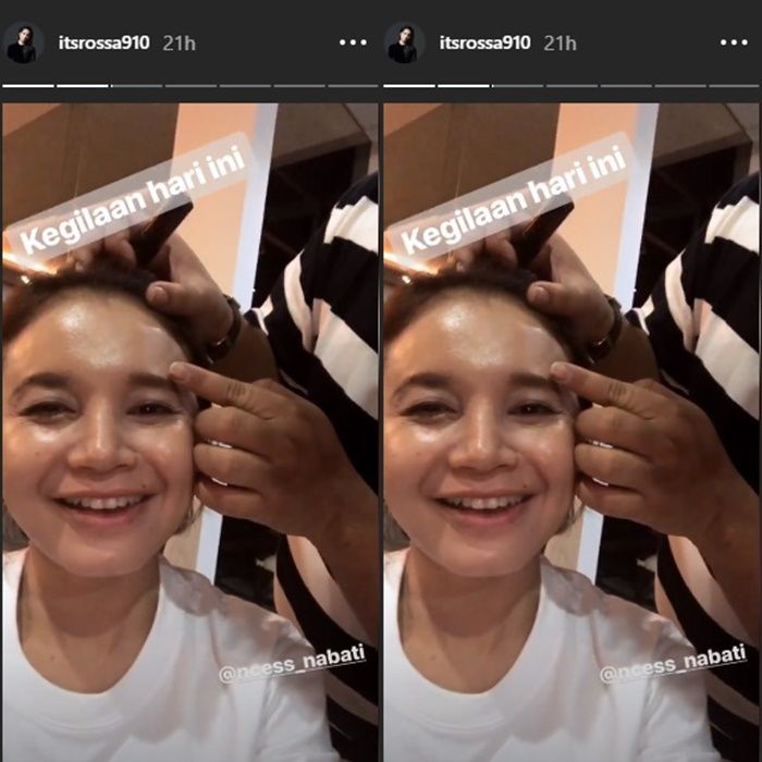 Rossa tanpa make up - Instagram Rossa