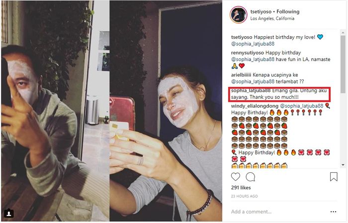 Tio Setiyoso dan Sophia Latjuba - Instagram/tsetiyoso
