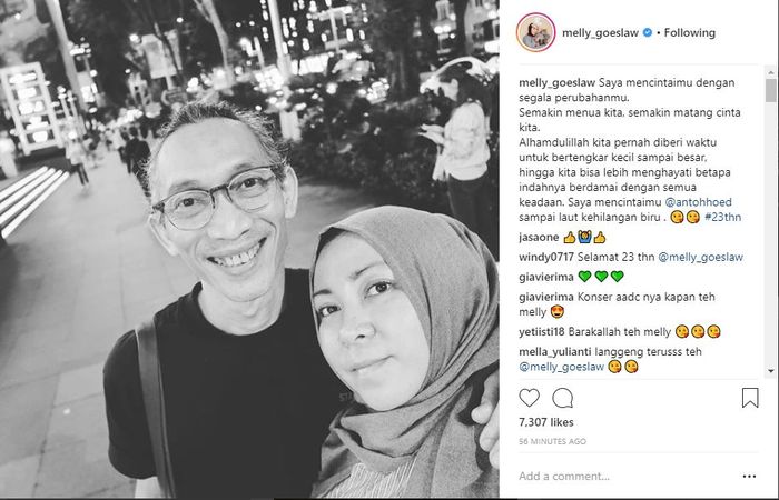 Unggahan Melly Goeslaw