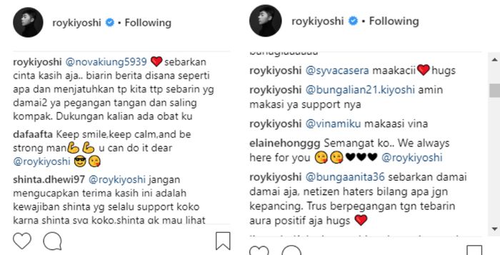 Komentar Roy Kiyoshi