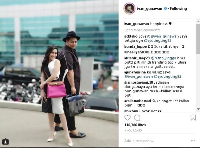 Unggahan Ivan Gunawan