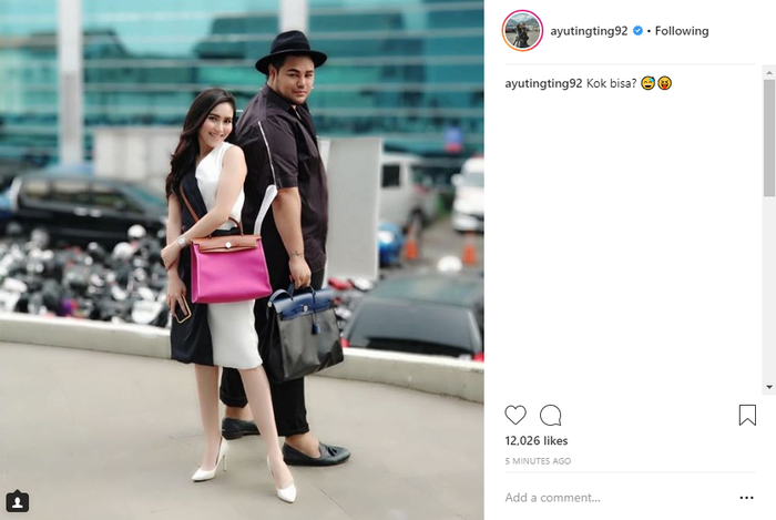 Unggahan Foto Ayu Ting Ting dengan Ivan Gunawan
