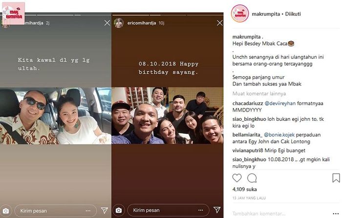 Unggahan akun Makrumpita