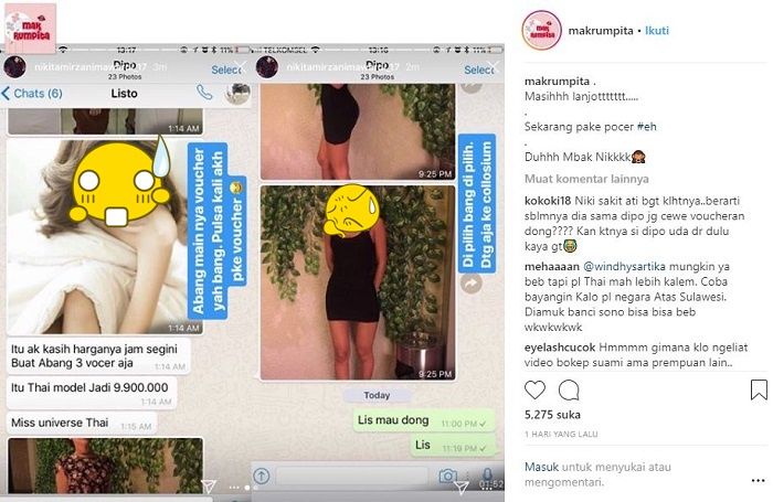 Nikita Mirzani bongkar perselingkuhan Dipo Latief dengan wanita Thailand