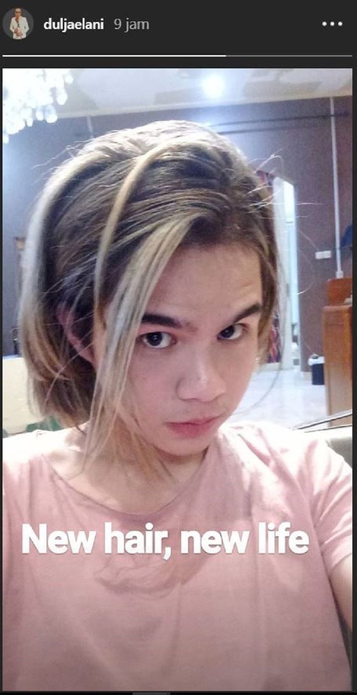 Dul Jaelani dengan rambut barunya