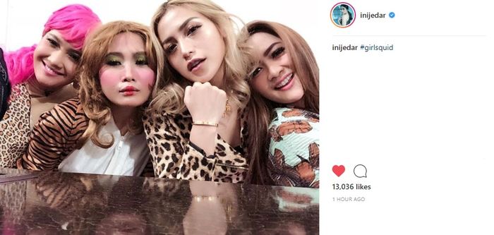 Jedar dan Girls Squid - Instagram Jedar